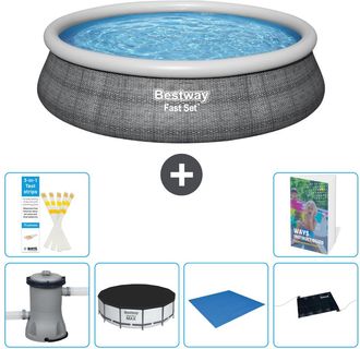 Bestway Piscina Bestway Fast Set Redonda - 457x84 Cm - 7-piezas S214