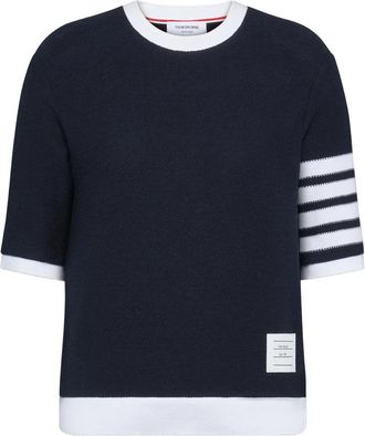 Thom Browne Textured 4-bar Tee T-shirt