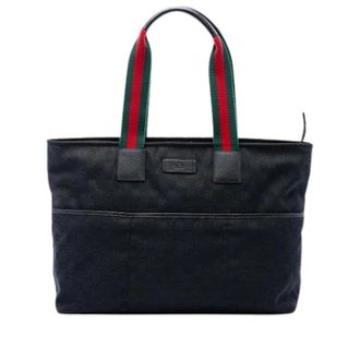 Gucci Borsa Tote Pre-owned in Tela - - Pre-owned - Donna - Nero - ONE SIZE