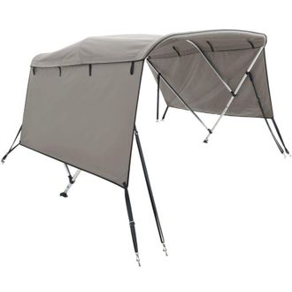 vidaXL Toldo Bimini 3 Arcos Con Paredes Laterales 183x(154-167)x137 Cm Vidaxl
