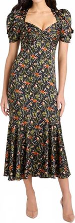 Cinq &agrave; Sept Windswept Meadow Wilma Maxi Dress In Black Multi