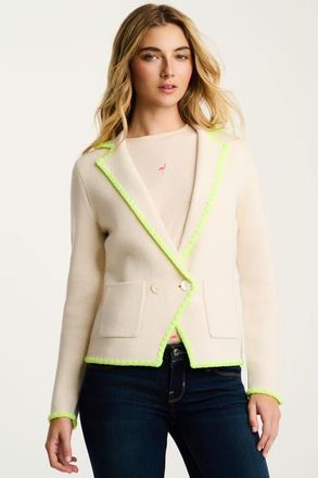 Lisa Todd Stitchy Knit Blazer in Natural at Nordstrom, Size Medium
