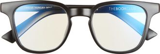The Book Club Twelve Hungry Bens 53mm Blue Light Blocking Reading Glasses in Black at Nordstrom, Size +1.50