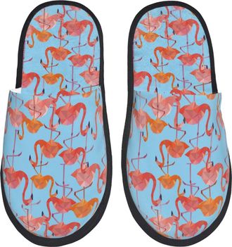 Generic Flamingo Unisex House Slippers Slip On House Shoes Cosy Slippers For Indoor Outdoor Winter L
