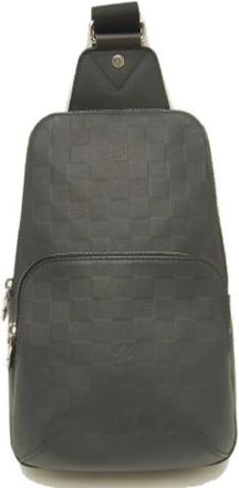Louis Vuitton Pre-owned Damier Infini Sling Bag - Heren - Vintage Schoudertas - Zwart - ONE Size - Leer - Vintage