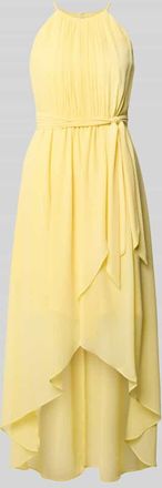 Jake*s Maxikleid in Falten-Optik in GELB, Gr&ouml;&szlig;e 36