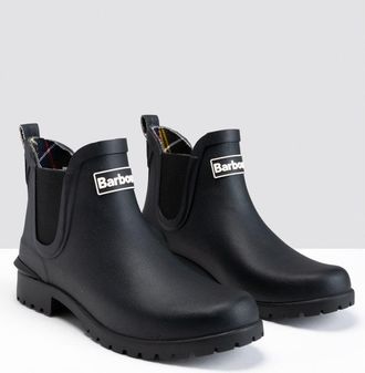 Barbour Wilton Womens Wellingtons - Black material_Rubber - Size UK 8