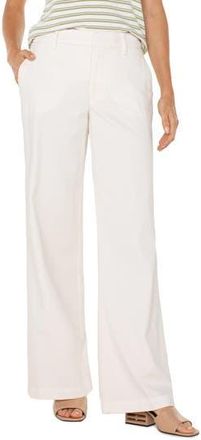 Liverpool L.A. Kelsey Wide Leg Knit Pants in Bone at Nordstrom Rack, Size 16 (Similar To 16W-18W)