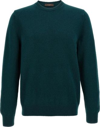 Zanone Maglione girocollo in lana - Verde