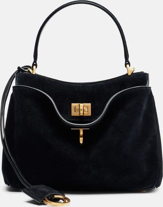 Balenciaga Rodeo Mini suede top-handle bag