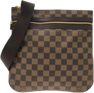 Louis Vuitton Pre-owned Cross Body Bags, male, Brown, Size: ONE SIZE Pre-owned Damier Pochette Bosphore Shoulder Bag