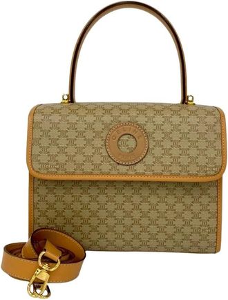 Celine Pre-owned Handbags, female, Brown, Size: ONE SIZE Pre-owned Top Handle Bag