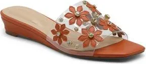 Adrienne Vittadini Parcia Wedge Slide Sandal in Orange at Nordstrom Rack, Size 8.5