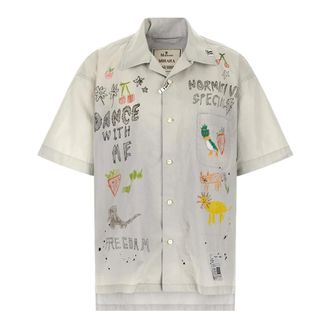 Miharayasuhiro Shirts - male - MIHARA YASUHIRO - Short Sleeve Shirts - Gray - S - Shirts