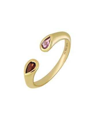 Bony Levy 14K Color 14K 0.46 Ct. Tw. 1 Garnet And 1 Pink Tourmaline Cuff Ring