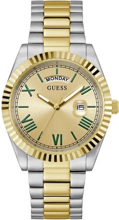 Guess Connoisseur Mens Multicolour Watch GW0265G14 - Silver & Gold Stainless Steel - One Size