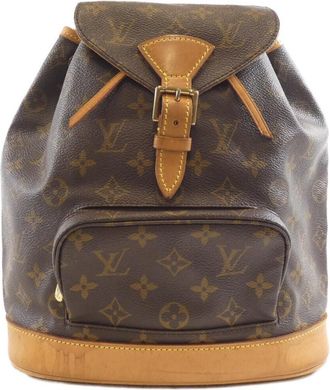 Louis Vuitton Marron Coated Canvas Backpack (Pre-Owned)