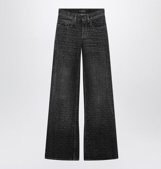 Balenciaga Washed Jeans With Jacquard Logos