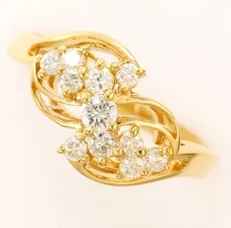 C&A Yellow Gold Yellow Gold (18K) Band Ring (Pre-Owned)