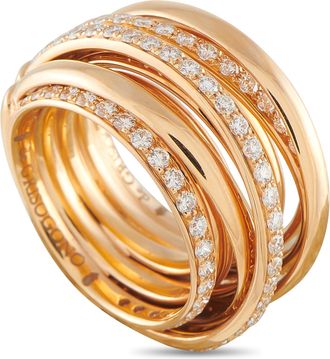 De Grisogono Allegra 18K Rose Gold 2.05ct Diamond Ring DG07-040826