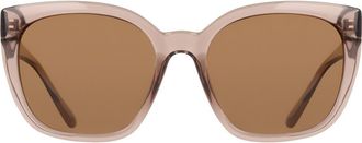 Cole Haan 55mm Cat Eye Sunglasses in Taupe Crystal at Nordstrom Rack