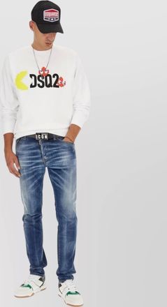 Dsquared2 cotton logo-print sweatshirt