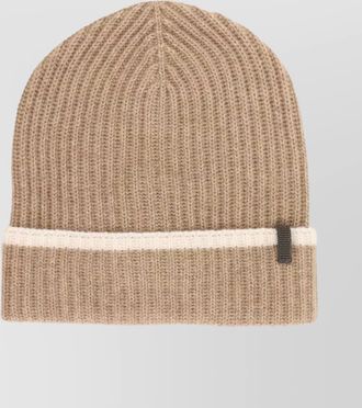 Brunello Cucinelli ribbed cashmere beanie