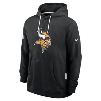 Nike Minnesota Vikings Initial Home Sideline Nike Mens Dri-FIT NFL Pullover Hoodie in Black | 03AZ00A9M-A0M