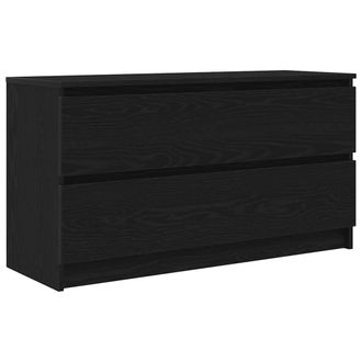 Berkfield Home TV Cabinet Black 100x35x54 cm Engineered Wood | Size: 100 x 35 x 54 cm