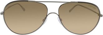 Tom Ford FT0695 16S Mens Sunglasses Silver Size 62