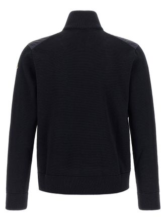Moncler Quilted Hybrid Padded Cardigan - Black