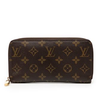 Louis Vuitton Pre-owned Womens Monogram Zippy Long Wallet - Brown Textile - One Size