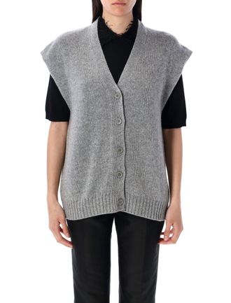 ボトムスその他 Fabiana Filippi V-Neck Cotton Vest With Silk Satin Back Fabiana Filippi Waistcoats and gilets for Women | Online