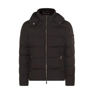 Moorer Zwarte donsjas met capuchon - Heren - Winterjassen - Zwart - 2XL - Jassen