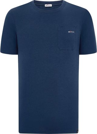 Kiton Heren, Tops, Blauw, Maat: L Katoen