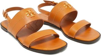 Tory Burch Sandali con cinturino posteriore - Marrone