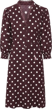 2-Biz Jurken - Dames - Shirt Kleedjes - Bruin - S - Kleedjes