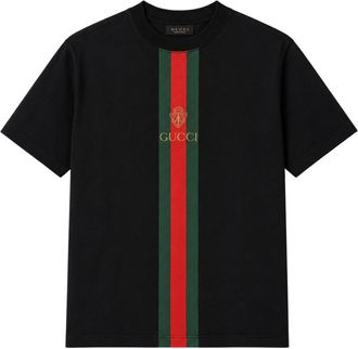 Gucci Black Crew Neck Logo T-Shirt