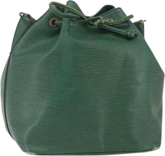 Louis Vuitton Pre-owned Bucket Bag - Dames - Vintage Tas - Groen - ONE Size - Leer - Vintage