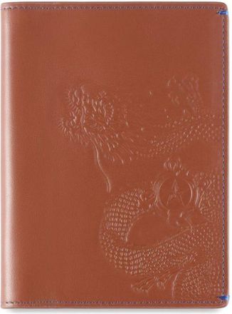 Shanghai Tang Chinese Dragon passport holder - men - Leather - One Size - Brown