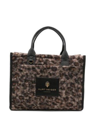 Kurt Geiger Leopard Print Tote Bag Holborn