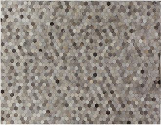 Exquisite Rugs Natural Hide Handmade Leather Hide Area Rug