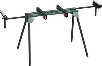 HOMCOM Homcom Soporte De Sierra Ingletadora, Universal Con Rodillos Extensibles 94-195 Cm, Plegable Y Ajustable, Estructura Met&aacute;lica, Carga 150 Kg, Verde