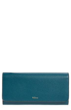 Mulberry Leather Continental Wallet in Out Of The Blue at Nordstrom