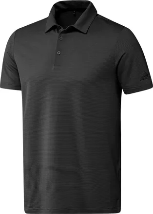 adidas Ottoman Stripe Golf Polo Shirt Black Grey HA9165