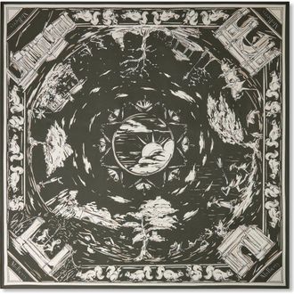 Mulberry Square Scarf - British Park in Juniper Green at Nordstrom