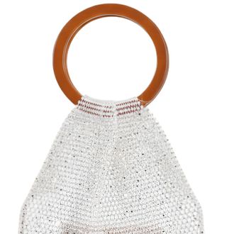 Generic Handmade Bag - Crystal Sparkling Purse with Handle | Woven Tote Bag,for Family Women Girlfriend Home Travel Indoor Outdoor Commute Daily