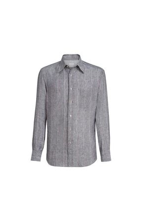 Brunello Cucinelli Shirt with chest pocket in Grey at Nordstrom, Size Xxx-Large Eu