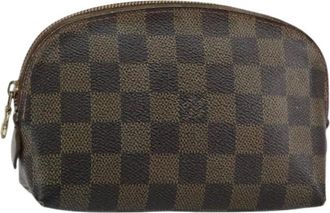 Louis Vuitton Pre-owned Mini Bags, female, Brown, Size: ONE SIZE Pre-owned Canvas Pouch