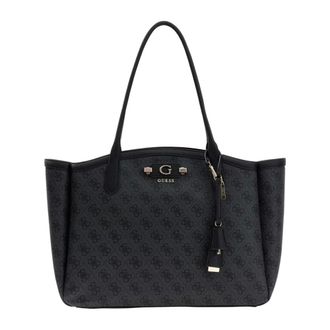 Guess Coleen Logo Small SA - female - Guess - Shopping Bags - Gray - ONE SIZE - Bags